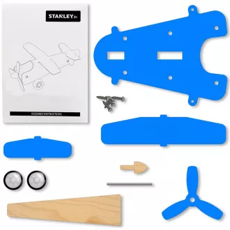 Stanley Jr. OK038-SY Komplet za gradnju, avion, drvo