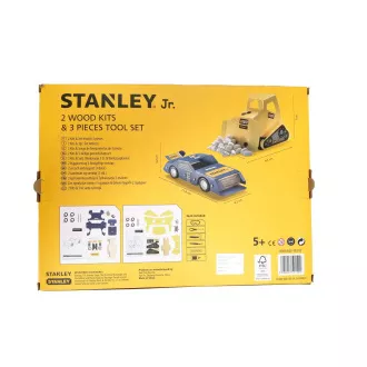 Stanley Jr. U004-K02-T03-SY Set autića, bagera i 3 komada alata
