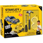 Stanley Jr. U004-K02-T03-SY Set autića, bagera i 3 komada alata