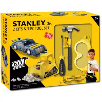 Stanley Jr. U004-K02-T03-SY Set autića, bagera i 3 komada alata