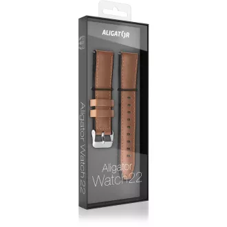 Kožni remen 22mm smeđi ALIGATOR Kožni remen 22mm smeđi ALIGATOR