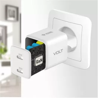 YAC G35D VOLT Punjač 2x18W GaNYENKEE YAC G35D VOLT Punjač 2x18W GaNYENKEE
