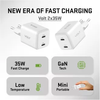 YAC G35D VOLT Punjač 2x18W GaNYENKEE YAC G35D VOLT Punjač 2x18W GaNYENKEE