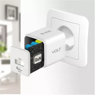 YAC G38 VOLT punjač 18+20W GaN YENKEE