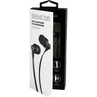 SEP 300 MIC BLACK MET SENCOR SLUŠALICE SEP 300 MIC BLACK MET SENCOR SLUŠALICE