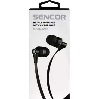 SEP 300 MIC BLACK MET SENCOR SLUŠALICE SEP 300 MIC BLACK MET SENCOR SLUŠALICE