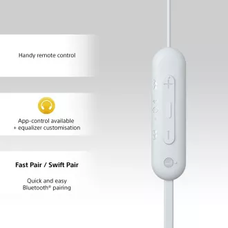 WIC100W.CE7 bijele Sony BT slušalice