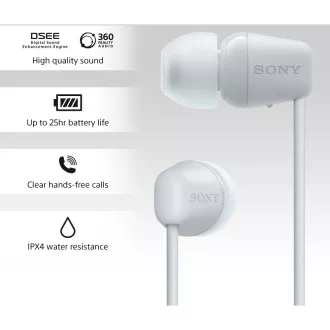 WIC100W.CE7 bijele Sony BT slušalice