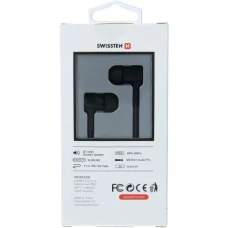 SLUŠALICE RAINBOW YS-D2 BLACK SWISSTEN SLUŠALICE RAINBOW YS-D2 BLACK SWISSTEN