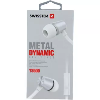 DYNAMIC YS500 EARBUDS SILV/WH SWISSTEN DYNAMIC YS500 EARBUDS SILV/WH SWISSTEN