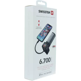 2u1 APP.W.MFi POW.BANK 6700mAh SWISSTEN