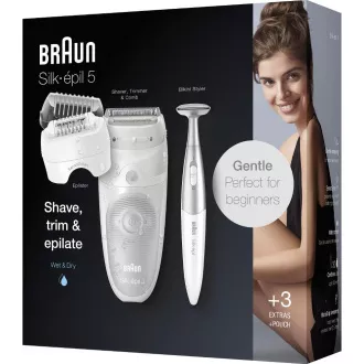 SILK-ÉPIL 5-805 SREBRNI EPILATOR BRAUN