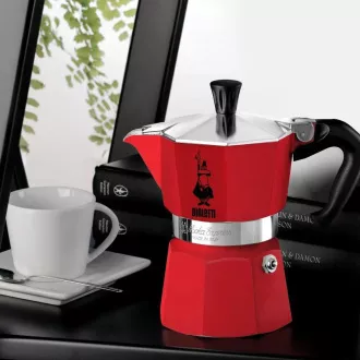 IZRAZNO CRVENI. 6P. MOKA KETTLE BIALETTI