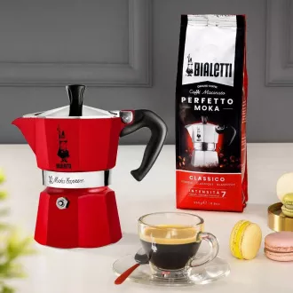 IZRAZNO CRVENI. 6P. MOKA KETTLE BIALETTI
