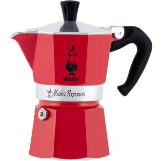 IZRAZNO CRVENI. 6P. MOKA KETTLE BIALETTI