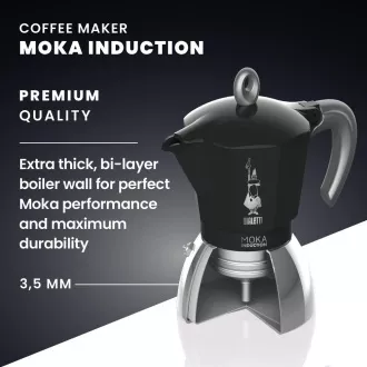 INDUKCIJA CRNA 2P. MOKA KETTLE BIALETTI