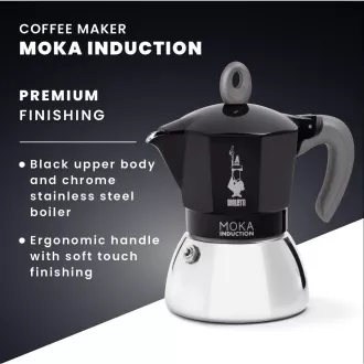 INDUKCIJA CRNA 2P. MOKA KETTLE BIALETTI