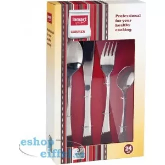 LT5001 SET PRIBORA ZA JELO 24 KOM CARMEN LAMART