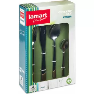 LT5007 SET PRIBORA ZA JELO 24 KOM EMMA LAMART LT5007 SET PRIBORA ZA JELO 24 KOM EMMA LAMART