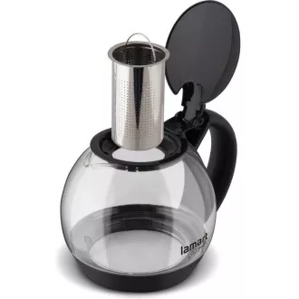 LT7058 KETTLE STAKLO 2L CRNA ŽARULJA LAMART