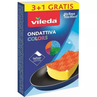 PUR ACTIVE COLORS SPUŽVA 3+1KOM VILEDA