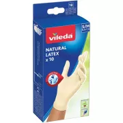 RUKAVICE OD PRIRODNOG LATEKSA S/M 10 KOM VILEDA