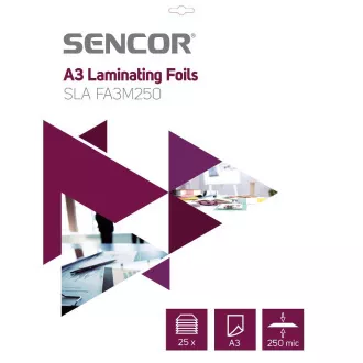 SLA FA3M250 Folija A3 250mic 25kom SENCOR