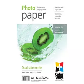 Foto papir Dual-side Mat A4 20 kom COLORWAY