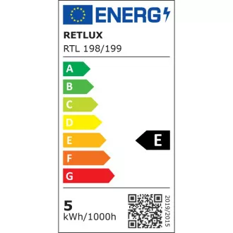 RTL 198 tamna LED lampa crna Qi 5W RETLUX