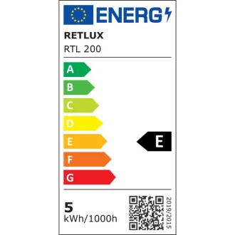 RTL 200 tamna LED lampa crna CCT 5W RETLUX