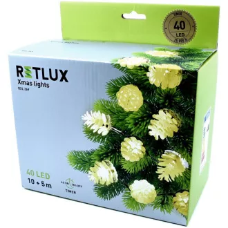 RXL 369 red konus 40LED WW 10 + 5m RETLUX