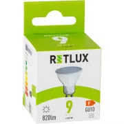 RLL 418 GU10 žarulja 9W CW RETLUX