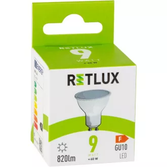 RLL 418 GU10 žarulja 9W CW RETLUX