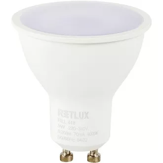 RLL 418 GU10 žarulja 9W CW RETLUX
