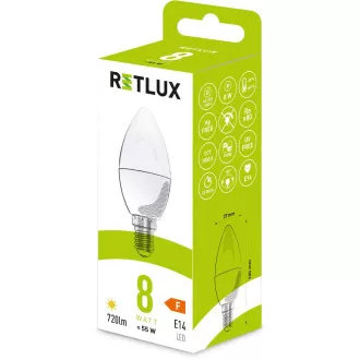 RLL 429 C37 E14 svijeća 8W WW RETLUX