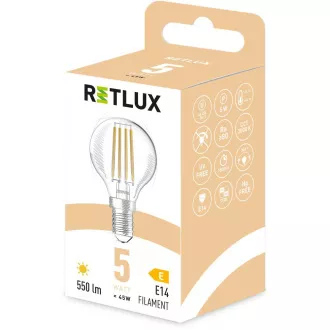 RFL 401 Phil. G45 E14 miniG 5W WW RETLUX RFL 401 Phil. G45 E14 miniG 5W WW RETLUX
