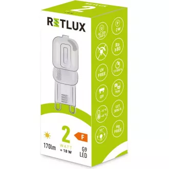 RLL 461 G9 2W LED WW RETLUX