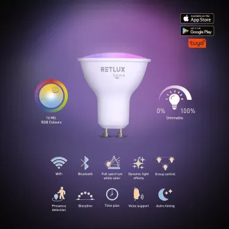 RSH 101 GU10 žarulja 4,5 W RGB CCT RETLUX
