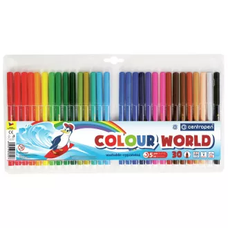 Marker Centropen 7550/30 30 boja cilindrični vrh 1mm Marker Centropen 7550/30 30 boja cilindrični vrh 1mm