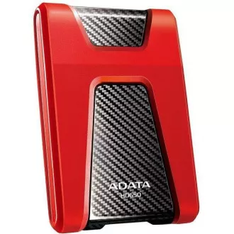 ADATA vanjski HDD 2TB USB 3.1 DashDrive Durable HD650, crveni (guma, otporan na udarce)