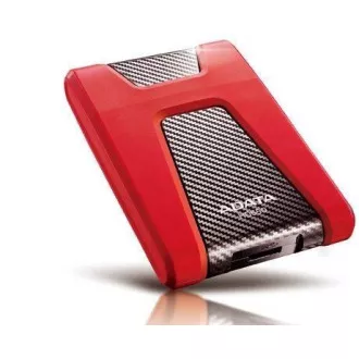 ADATA vanjski HDD 2TB USB 3.1 DashDrive Durable HD650, crveni (guma, otporan na udarce)