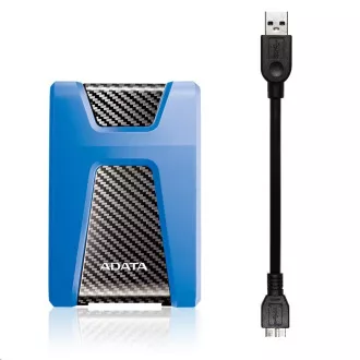 ADATA vanjski HDD 1TB USB 3.1 DashDrive Durable HD650, plavi (guma, otporan na udarce)