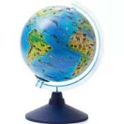 Alaysky Globe 25 cm Zoogeografski globus za djecu sa LED pozadinskim osvjetljenjem, naljepnice na engleskom jeziku