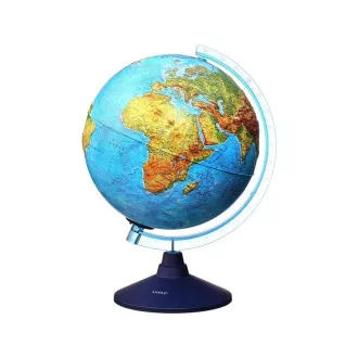 Alaysky Globe 32 cm Reljefni fizički i politički globus s LED pozadinskim osvjetljenjem, na engleskom jeziku