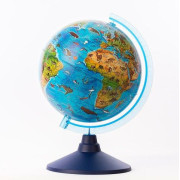 Alaysky Globe 25 cm Zoogeografski globus za djecu predškolske dobi, naljepnice na engleskom jeziku