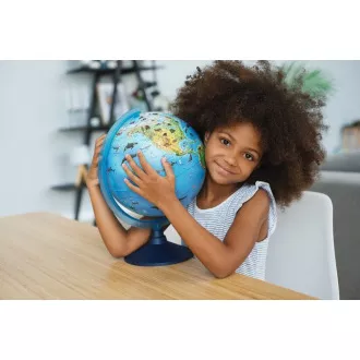 Alaysky Globe 25 cm Zoogeografski globus za djecu predškolske dobi, naljepnice na engleskom jeziku