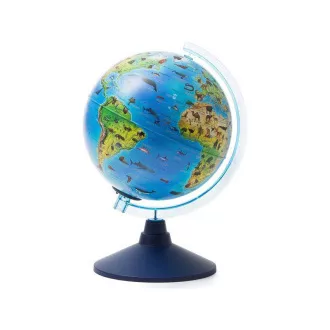 Alaysky Globe 32 cm Zoogeografski bežični globus za djecu s LED pozadinskim osvjetljenjem