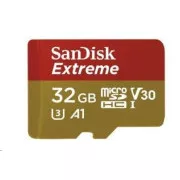 SanDisk MicroSDHC kartica 32GB Extreme (100MB/s, Class 10, UHS-I U3 V30) + adapter