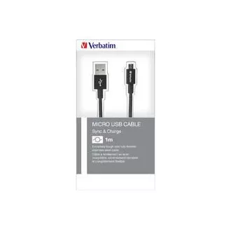 VERBATIM kabel Mirco B USB kabel za sinkronizaciju i punjenje 100 cm crna 48863 O2 naljepnica VERBATIM kabel Mirco B USB kabel za sinkronizaciju i punjenje 100 cm crna 48863 O2 naljepnica