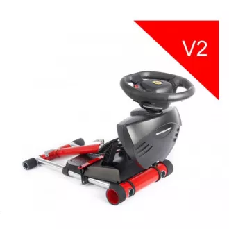 Postolje za kotače Pro, postolje za volan i pedale za Thrustmaster SPIDER, T80 / T100, T150, F458 / F430, crvena